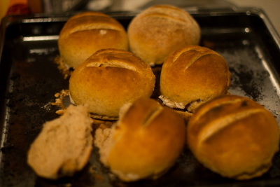 Fresh rye bread rolls recipe