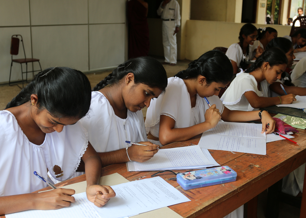 This week Sri Lankan students may face exams near a bombsite and a woman battles Islamophobia with a smile