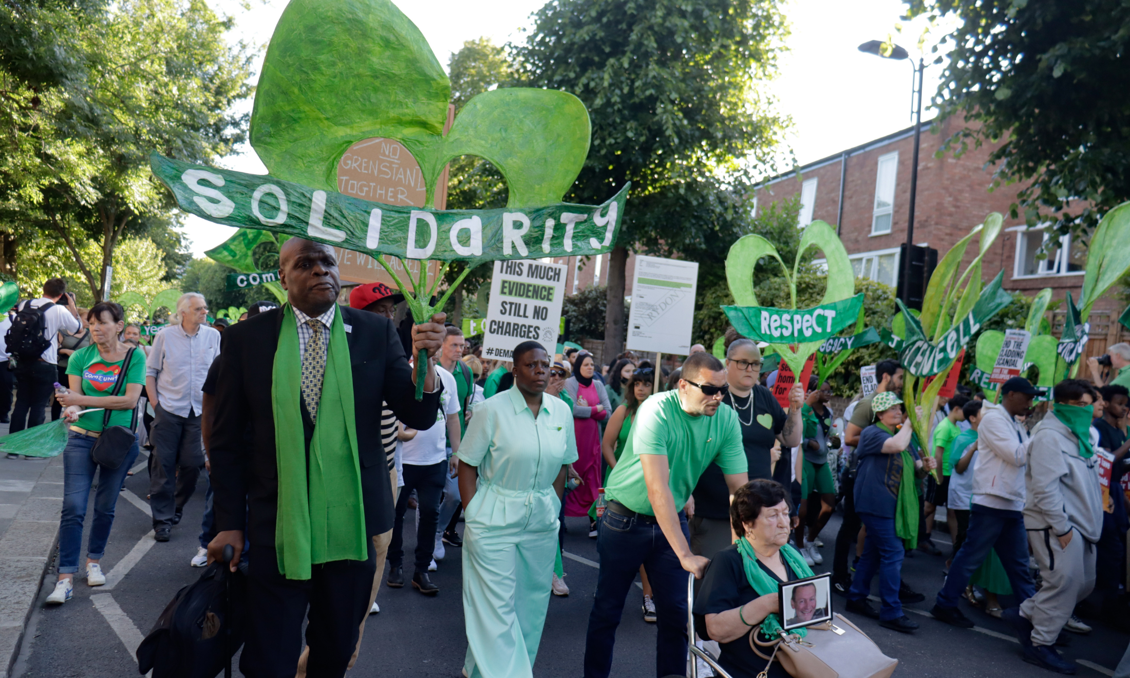 ‘We were all robbed’: Grenfell’s community stands in solidarity on fifth anniversary